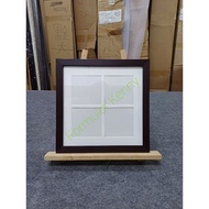 9cm x 9cm Photo Classic Frame (4 in 1 ) with matboard (Hand Made) Bingkai Foto