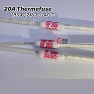 20A Thermofuse 185°C 216°C 240°C