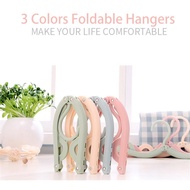 Foldable Hangers - 3 Section Design, Space Saving and Lightweight - Set of 4
