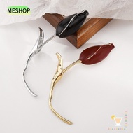 MESHOP Tulip Flower Brooch, Temperament Alloy Suit Corsage Pins, Exquisite Ins Style Tulip Shaped Wo