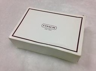 (TD SHOP) Coach 名牌 禮盒 紙盒 精品 名品禮盒 禮物盒 收納盒 正品 真品 白褐 W16*H12*D5