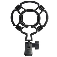 [Eqrbtl] Universal Professional Condenser Microphone Mic Shock Mount Holder Studio Recording Bracket For Large Diaphram Mic Clip Black