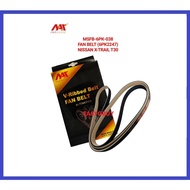 MEAUSU FAN BELT MSFB-6PK-038 6PK2247 Model: NISSAN X-TRAIL T30 / SERENA C24