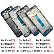For Xiaomi Redmi 10 10A 10C 7A 8 8A 9 9A 9C 9T 12 12C 4G 5G Middle Frame Front Bezel Cover Chassis H