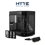 [HYTE Official Store] HYTE Y60 BLACK WITH 3 FANS AND RISER VERTICAL GPU MOUNT (Computer case / เคสคอมพิวเตอร์) WHITE