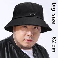 Big hat Head Man Large Size Sun Hat Women Beach Fisherman Hat Pure Cotton Panama Cap Plus Size Bucke