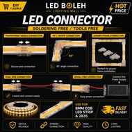 COB Led Strip Light Connector For 8mm  Strip COB Connector SMD Connector (SOLDERING FREE/TOOLS FREE)