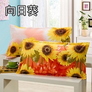 Textile cotton printed pillowcases Twin Pillow Shams cotton pillow cover green dyeing and printing s