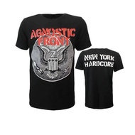Agnostic Front OFFICIAL New York Hardcore Black with Backprint M T shirt