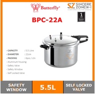 BUTTERFLY BPC-22A GAS TYPE PRESSURE COOKER 5.5L (BPC22A)