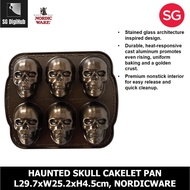 Nordic Ware Haunted Skull Cakelet Pan L29.7xW25.2xH4.5cm
