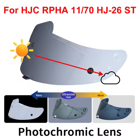Photochromic Visor for HJC RPHA 11 PRO RPHA 70 ST HJ-26 Helmet Shield Uv Cut Casco Moto Face Shield 