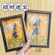 Live Broadcast Money Fortune Wholesale AU999 Library Gold New Year's Wealth Photo Frame 999 Gifts Ba