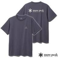 豐原天嵐【日本 Snow Peak】中性/男款/女款 圓領短袖T恤 運動休閒上衣/吸濕快乾_TS-23AU001