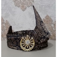 Tanjak MELAYU Premium IKAT Commander Of FULL SONGKET Material, Head Circumference max 60cm (Not Incl