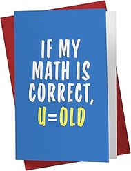 Karto Funny Birthday Card for Men Women, Large 5.5 x 8.5 Happy Birthday Card for Him Her, Birthday C