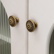 American Brass Cabinet Door Handle Antique Furniture Door Handle Button Silver Cabinet Golden Cabine