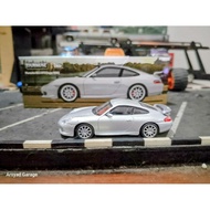 Diecast Tarmac Porsche 911 GT3 Type 996 Silver Minus