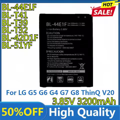 Battery for LG G5 G6 G4 G7 G8 ThinQ V20 H850 H820 H830 H831 H840 G600L G600S H870 H871 H872 H873 G7+