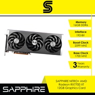 SAPPHIRE NITRO+ AMD Radeon RX7700 XT 12GB Graphics Card