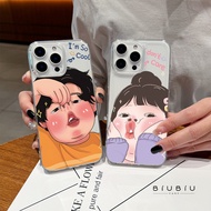 Compatible with iphone 16 Pro Max 15 Casing I Don't Care 11 12 13 14 Pro 7 8 Plus X XR XS Max Crysta