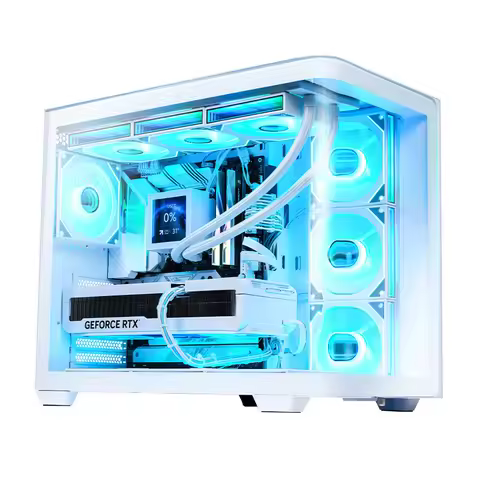 RTX5090D 5080 5070Ti white snow fox graphics card host i7 i9 14900K live broadcast