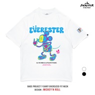 EVERESTER เสื้อไซส์ใหญ่ คอฟิต อก 56"-60" เสื้อยืด Mickey N Roll ผู้ชาย เสื้อคนอ้วน สีดำ Bexp