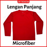 Baju Sukan Lengan Panjang warna/ T shirt Sukan Warna Panjang/ Baju Rumah Sukan/ Tshirt Rumah sukan L