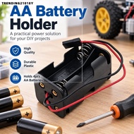 TRENDING21018Y 1/2/4pcs AA Battery Holder , need 4 Cell 1.5V AA Battery Black JR Connector Cable,  B