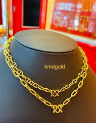 KMDGold สร้อยคอทอง 1บาท ลายเกือกม้า/ลายโซ่ สินค้าทองแท้ พร้อมใบรับประกัน