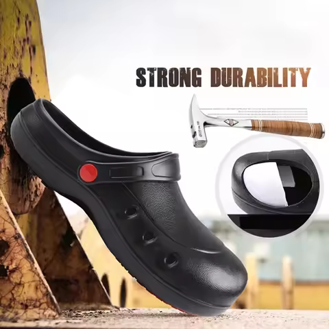 High Quality Nonslip Waterproof Oil-Proof Kitchen Work Shoes Master Cook Restaurant Chef Shoes Flat 