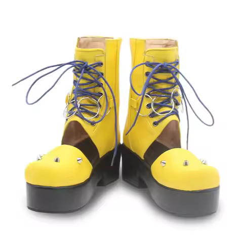Guilty gear strive ABA shoes halloween yellow cosplay boots yy:89
