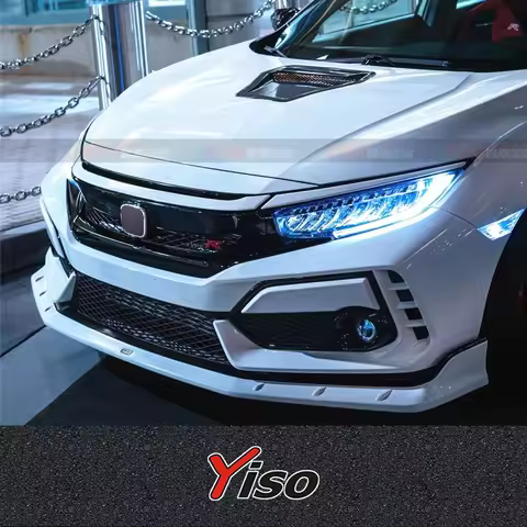Suitable for TypeR Civic FK8 Mugen Front Spoiler Modified encirclement carbon fiber Civic FK8 Mugen 