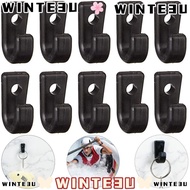 WINTE3U 1/2/4/6pcs J Hooks Parts Plastic Canoe Rowing Boats Tie Down Hook