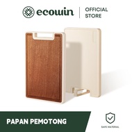 Ecowin Papan Pemotong Dua Muka - Papan Kayu Pepejal Antibakteria untuk Dapur Kitchenware