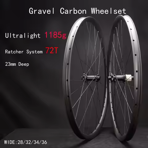 1185g Carbon Wheelset MTB 29er Tubeless Asymmetric 23mm Deep 28/34/36mm Wide 28H TB2015 Spokes MTB U