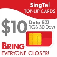 Singtel Data Ez $10 - 1GB 30 Days (393)