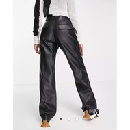 PU leather cargo pants - PU leather Long Cargo pants
