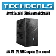 Asrock DeskMini X300 Barebone PC for AMD AM4 CPU - CPU, RAM, Storage and OS not included
