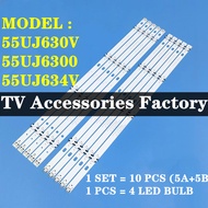 NEW 1 SET LG 55UJ630V 55UJ6300 55UJ634V 55UJ630T 55LJ550T 55UJ632T 55" TV LED BACKLIGHT 55UJ63_UHD 5