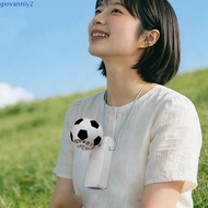 GIOVANNIY Handheld Fan, Cooling Effect 100 Levels Speed Soccer Theme Fan, Turbo Fan LED Display Scre