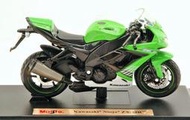 【重型機車模型】Kawasaki Ninja ZX-10R 綠色 川崎摩托車 Maisto 1/18精品車模
