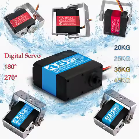 Digital Servo DS3218 DS3225 DS3235 DS3245 20KG/25KG/35KG/45KG 180/270 Degree Metal Gear for Remote c