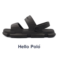 Hello Polo รองเท้าแตะ รองเท้าแตะสําหรับผู้หญิง รองเท้าแตะชายหาด เหยียบนุ่ม กันลื่น รองเท้าแตะส้นแบน 