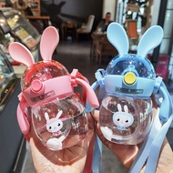 Children's Water Cup Summer Straw Cup Baby Drinking Cup Anti-Choke Baby Drinking Cup Cute Super Cute Drop-Resistant Water Bottle