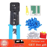 RJ45 Crimp Tool Kit  Versatile Crimping Crystal Head Cover Set for Installation