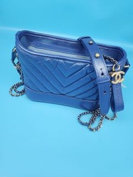 Chanel Gabrielle Bag 季節限定珠光藍色fullset