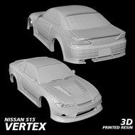 Diecast Nissan S15 VERTEX Hot wheels Nissan S15 Vertex Unpaint Resin