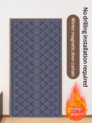 Winter Door Curtains MagneticHome Bedroom Doorways Insulation Thickened Water Windproof Door Curtain