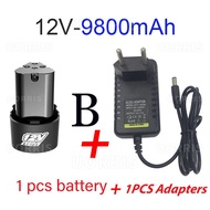 Baterai 12v Cordless Battery Batre Untuk Bor 12v Paket 1pcs Baterai 12v + charger Batrai Bor Cordles